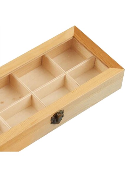 8 Bölüm Ekran Dolabı Ahşap Çay Kahve Rafı Saklama Kutusu Saklama Kutusu (Yurt Dışından) indirimleri