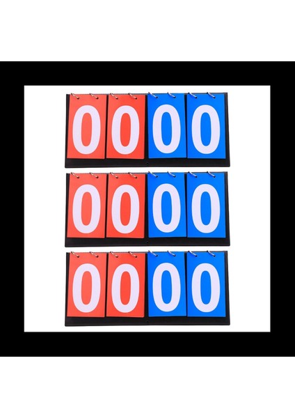 Basketbol Futbolu Badminton Voleybol Masa Tenisi Için 3x 4 Skor Tahtası Basketbol Futbol Skorbord (Yurt Dışından)