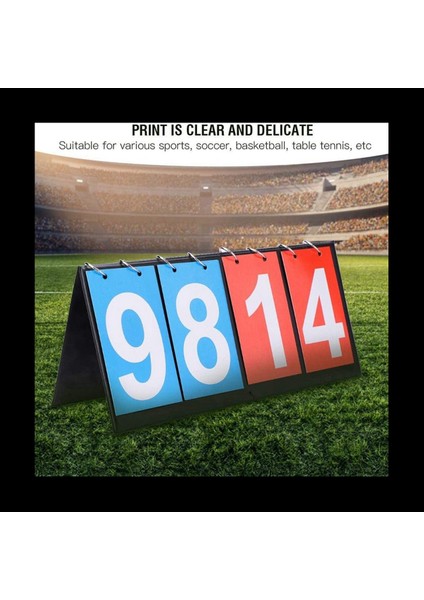 Basketbol Futbolu Badminton Voleybol Masa Tenisi Için 3x 4 Skor Tahtası Basketbol Futbol Skorbord (Yurt Dışından) fırsatları