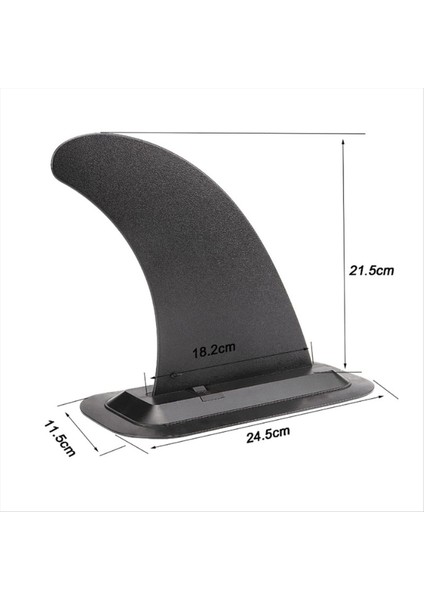 Sörf Havzası Yüzgeci Taban ile Çıkarılabilir Uzun Tahta Için Sörf Tahtası Kuyruk Dümen Sörf Tahtası Paddleboard Siyah (Yurt Dışından) indirimleri