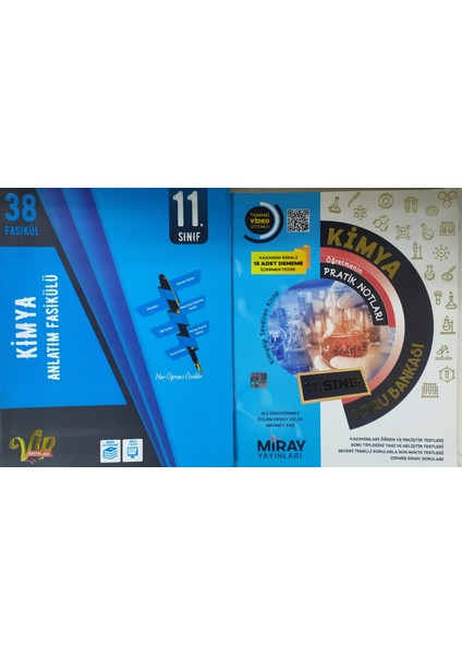 Vip Yayınları 11. Sınıf Kimya Anlatım Fasikülü+Miray Kimya Soru Bankası