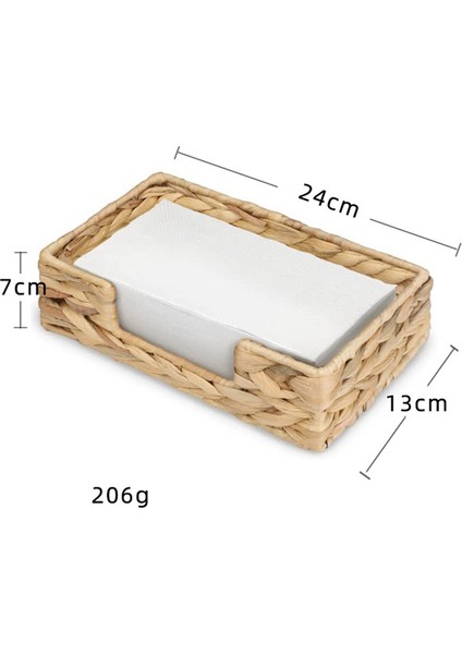 2pcs Banyo Tek Kullanımlık Konuk Havlu Tutucu Uzun Seagrass Dokuma Rattan Hasır Masası El Konuk Havlu Sepet Tepsi, L (Yurt Dışından) modelleri