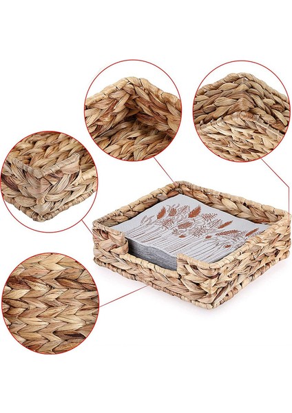 2pcs Banyo Tek Kullanımlık Konuk Havlu Tutucu Uzun Seagrass Dokuma Rattan Hasır Masası El Konuk Havlu Sepet Tepsi, L (Yurt Dışından) indirimleri