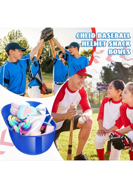 Beyzbol Kask Dondurma Atıştırmalık Kase 8 Oz Mini Beyzbol Şapkası Çocuklar Kask Çip Kase Dondurma Sunda Kasklar 8 Paket (Yurt Dışından) modelleri