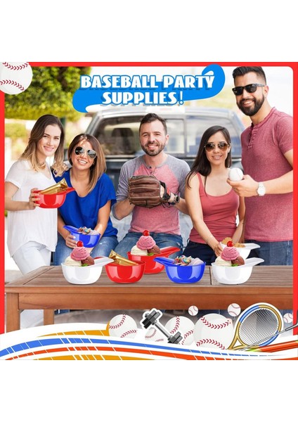Beyzbol Kask Dondurma Atıştırmalık Kase 8 Oz Mini Beyzbol Şapkası Çocuklar Kask Çip Kase Dondurma Sunda Kasklar 8 Paket (Yurt Dışından) indirimleri