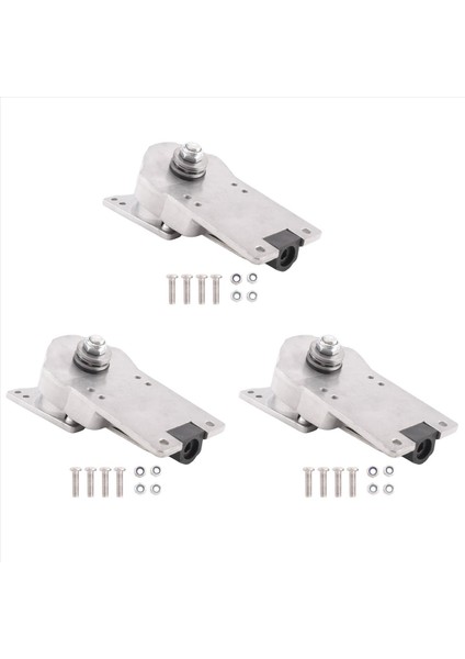 3x Varış Sörf Kamyonları Alaşım 7 Inç Kara Sörf Tahtası Kaykay Baskı Baskısı Siyah C7 Köprü Bahar Braketi Gümüş (Yurt Dışından)