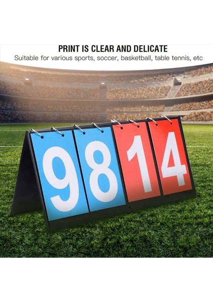 4x 4 Haneli Skor Masası Basketbol Futbol Futbol Futbol Futbol Badminton Voleybol Masası Tenis (Yurt Dışından) indirimleri