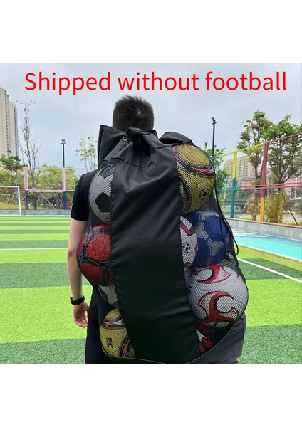 Futbol Depolama Çantası Örgü Kapasitesi Ayarlanabilir Su Geçirmez Basketbol Voleybolu Taşıma Taşıma Topları Çanta Taşıyan (Yurt Dışından) modelleri