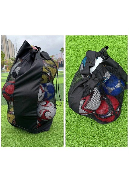 Futbol Depolama Çantası Örgü Kapasitesi Ayarlanabilir Su Geçirmez Basketbol Voleybolu Taşıma Taşıma Topları Çanta Taşıyan (Yurt Dışından) indirimleri