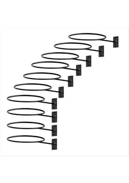 10 Adet Metal Basketbol Duvarı Montaj Rafı Basketbol Futbol Futbol Ragbi Vb Için Spor Topu Depolama Sahibi Vb (Yurt Dışından)