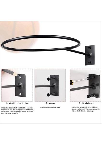 10 Adet Metal Basketbol Duvarı Montaj Rafı Basketbol Futbol Futbol Ragbi Vb Için Spor Topu Depolama Sahibi Vb (Yurt Dışından) fiyatları