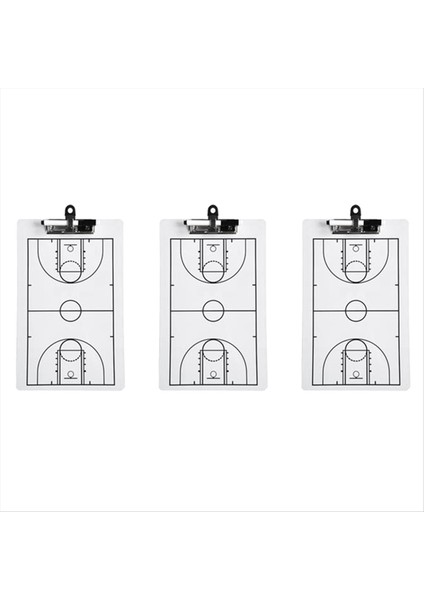 3 Pack Basketbol Koçu Pano 13 78 x 8 66 Inç Kuru Silme Koçluk Tahtası Çift Taraflı Tam Işaretçi Tahtası (Yurt Dışından)