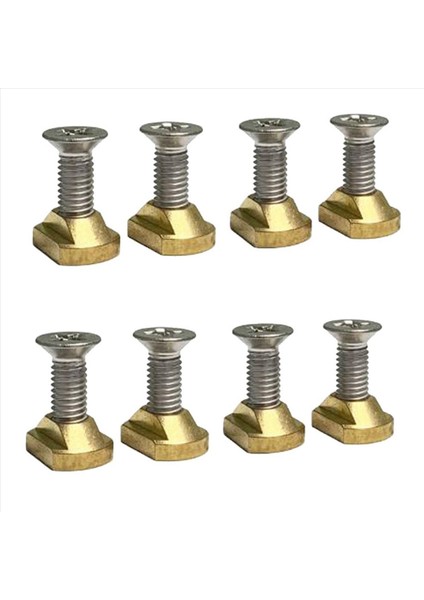 8pcs M8 Hidrofoil Montaj Pirinç T-Deste Sörf Yapmak Için Tüm Hidrofoil Rayları Açık Havada Sörf Aksesuarları Altın (Yurt Dışından)