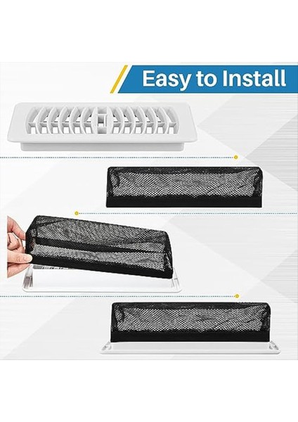 12PCS Zemin Kayıt Tuzağı Kapak Havalandırma Ekranı Ev Messiz Elastik Bant Filtresi Zemin Hava Ven-Vent Örtüsü 4 x 10INCH (Yurt Dışından) indirimleri