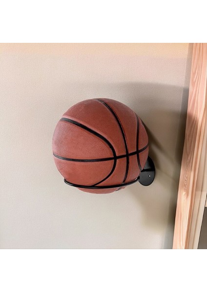 Duvara Monte Basketbol Rafı Ferforje Futbol Depolama Rafı Çerçeve Yerleştirme Ev Top Rafı Yer Kaplamıyor (Yurt Dışından) indirimleri