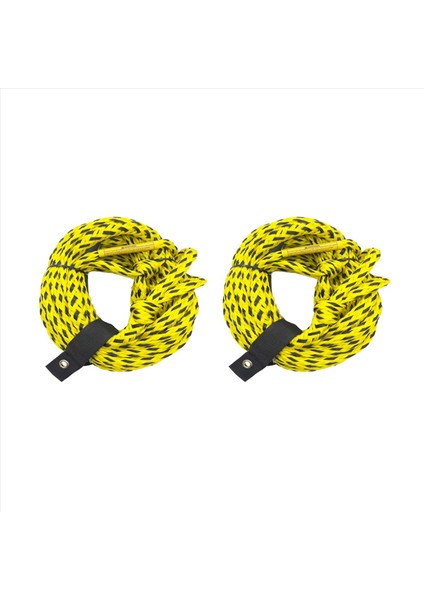 2pcs 60FT Botlu Çekme Halatları Ağır Hizmet Tipi Su Kayak Halatı 1-3 Kişi Çekilebilir Tüpler Için Dizim Için Ip Ipi (Yurt Dışından)