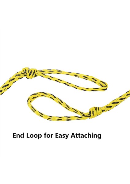 2pcs 60FT Botlu Çekme Halatları Ağır Hizmet Tipi Su Kayak Halatı 1-3 Kişi Çekilebilir Tüpler Için Dizim Için Ip Ipi (Yurt Dışından) fırsatları