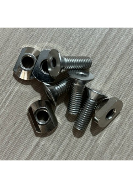 4pcs M6 Hidrofoil Montaj Pirinç T-Deste Sörf Yapmak Için Tüm Hidrofil Pistleri Açık Havada Sörf Aksesuarları Gümüş (Yurt Dışından) modelleri