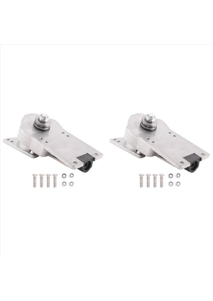 2x Varış Sörf Kamyonları Alaşım 7 Inç Kara Sörf Tahtası Kaykay Braket Baskı Siyah C7 Köprü Bahar Braketi Gümüş (Yurt Dışından)