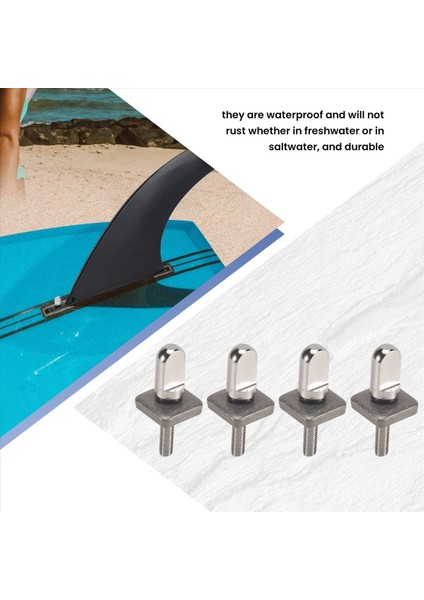 10 Adet Çıkarılabilir Sörf Tahtası Yüzgeç Vidası Yüzgeç Vidası Başparmak Gin (Yurt Dışından) fırsatları