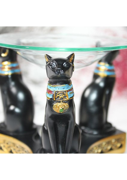 Dekoratif Mısır Kedisi Tasarımlı Buhurdanlık fiyatları