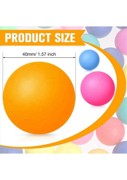 600 Paket Ping Pong Topları Masa Tenis Topları 40 mm Pingpong Topları Bouncy Balls Eğlence Masası Tenis Topu Çok Renkli (Yurt Dışından) fırsatları