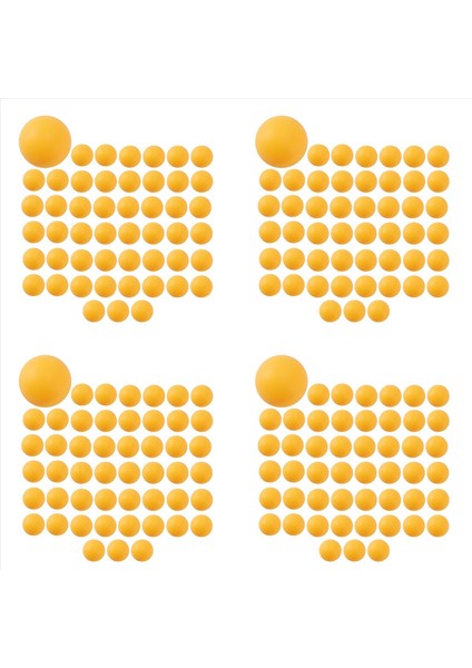 200- Paket Premium Ping Pong Topları Gelişmiş Eğitim Masa Topu Hafif Dayanıklı Dikişsiz Toplar Turuncu (Yurt Dışından)