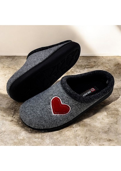 Kafkaslar Bayan Kışlık Yumuşak Ortopedik Keçe Ev Terliği