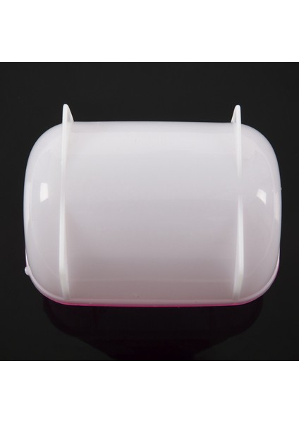 4x Pembe Beyaz Küçük Hamster Banyo Kum Kafesi Evcil Hayvan Banyo 10 x 7 x 7cm (Yurt Dışından) modelleri