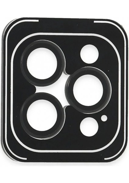Ieg iPhone 16 Pro Max Pvd Metal Kamera Lens - Siyah