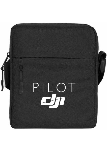 Dji Pilot Omuz Çantası Fermuarlı Siyah Renk
