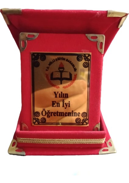 Öğretmeler Günü Hediyesi Kadife Kaplı Küçük Boy Plaket fırsatları