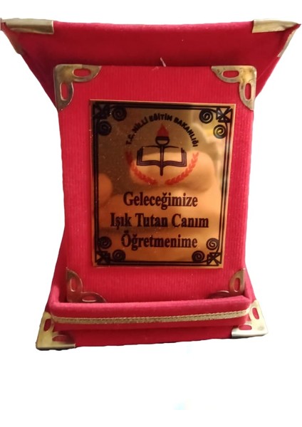 Öğretmeler Günü Hediyesi Kadife Kaplı Küçük Boy Plaket indirimleri