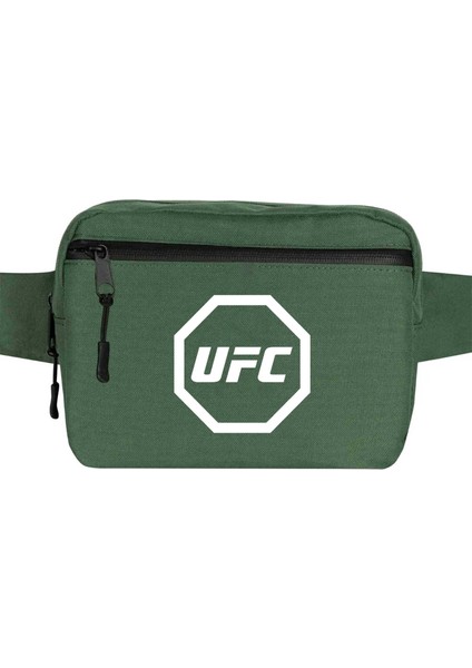 Ufc Logo Bel Çantası Fermuarlı Yeşil Renk
