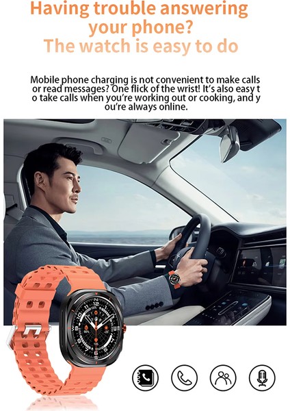 Watch 7 Ultra Bluetooth Çağrı Sesli Asistan Kalp Atış Hızı Monitörü 1,52 Inç Amoled Ekran Erkek Kadın Akıllı Saat (Yurt Dışından) fırsatları