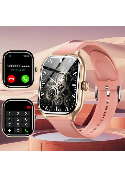 H9 Pro Max Akıllı Saat Bluetooth Çağrı Mesaj Hatırlatıcısı 24 Saat Sağlık Izleme Erkekler Kadınlar Için (Yurt Dışından)