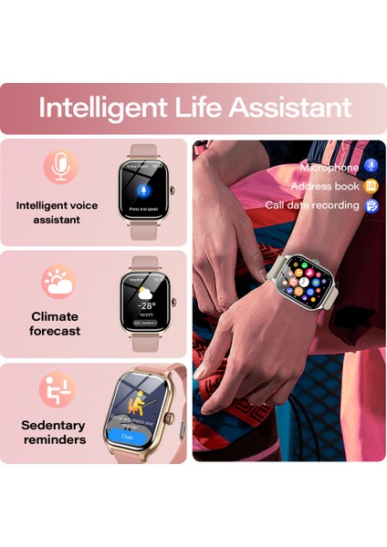 H9 Pro Max Akıllı Saat Bluetooth Çağrı Mesaj Hatırlatıcısı 24 Saat Sağlık Izleme Erkekler Kadınlar Için (Yurt Dışından) modelleri