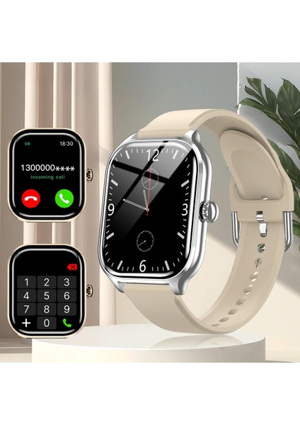 H9 Pro Max Akıllı Saat Bluetooth Çağrı Mesaj Hatırlatıcısı 24 Saat Sağlık Izleme Erkekler Kadınlar Için (Yurt Dışından)