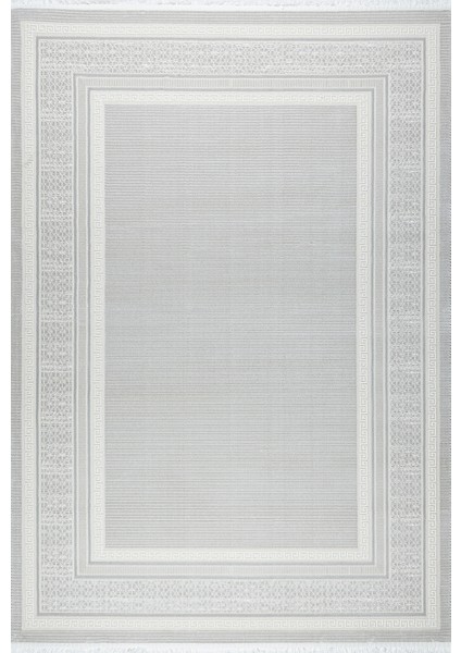 Modern Açık Gri Salon Halısı – Bambu Dokulu, Antialerjik, Toz Tutmaz & Kaymaz Taban – 4m² / 6m² modelleri