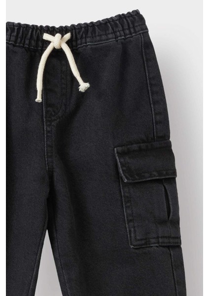 Erkek Bebek Beli Lastikli Jogger Fit Jean Pantolon F3761A525AU fiyatları