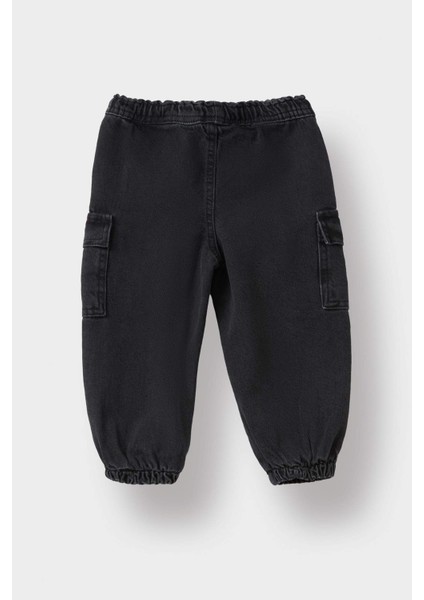 Erkek Bebek Beli Lastikli Jogger Fit Jean Pantolon F3761A525AU modelleri