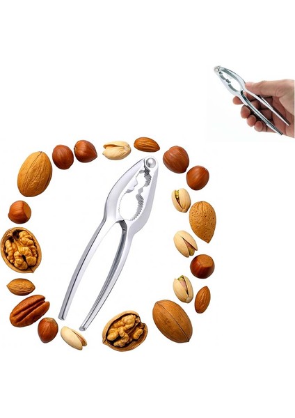 Fındık ve Ceviz Kıracağı Pense Model Metal Küçük Kıracak Kabuklu Yemiş Vb. Kıracağı (Ebat: 14,9 cm x 3,6 Cm)