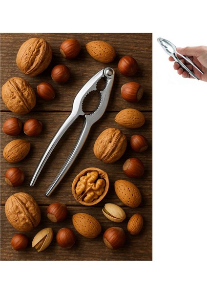 Fındık ve Ceviz Kıracağı Pense Model Metal Küçük Kıracak Kabuklu Yemiş Vb. Kıracağı (Ebat: 14,9 cm x 3,6 Cm) modelleri