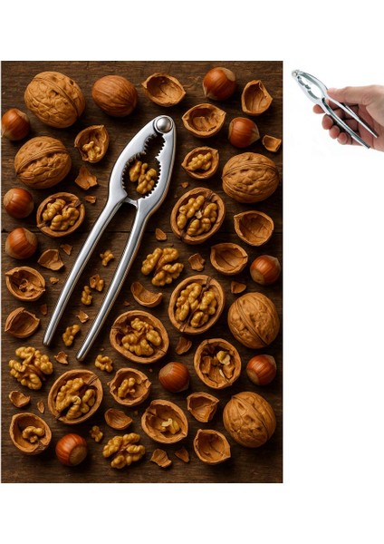 Fındık ve Ceviz Kıracağı Pense Model Metal Küçük Kıracak Kabuklu Yemiş Vb. Kıracağı (Ebat: 14,9 cm x 3,6 Cm) indirimleri