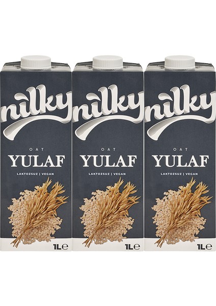 Yulaf Sütü Bitkisel Bazlı Laktosuz Vegan 3x1 lt
