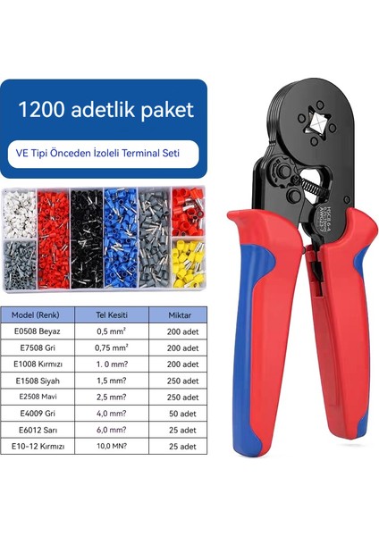 6-4A Hsc8 Soğuk Presleme Pense (Yurt Dışından)