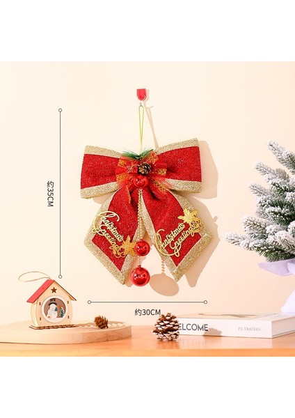 Noel Süsleri Yay Asılı Noel Ağacı Asılı Süslemeler Atmosfer Dekorasyon Sahne (Yurt Dışından)