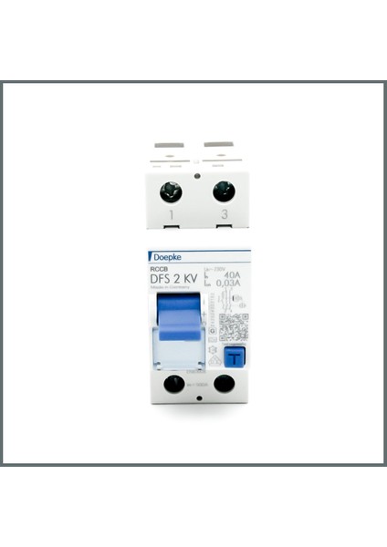2X40A Rccb 30MA (A Tipi Kaçak Akım Rölesi) (Kv:darbe Akım) fiyatları