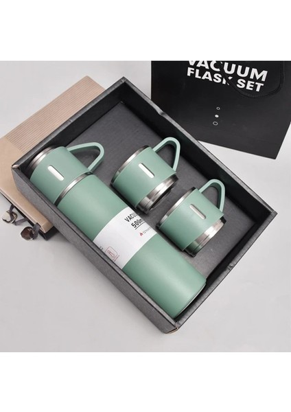 Termos Suluk 500ML 3 Bardaklı Set Paslanmaz Çelik Kahve Çay Termosu Premium Çanta Hediyeli fiyatları