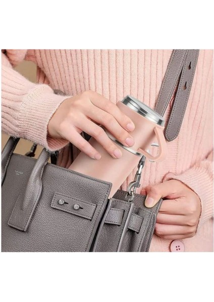 Termos Suluk 500ML 3 Bardaklı Set Paslanmaz Çelik Kahve Çay Termosu Premium Çanta Hediyeli